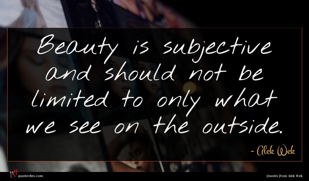 An Argument On Beauty Is Subjective