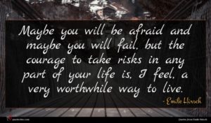Emile Hirsch quote : Maybe you will be ...