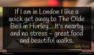 Sadie Frost quote : If I am in ...